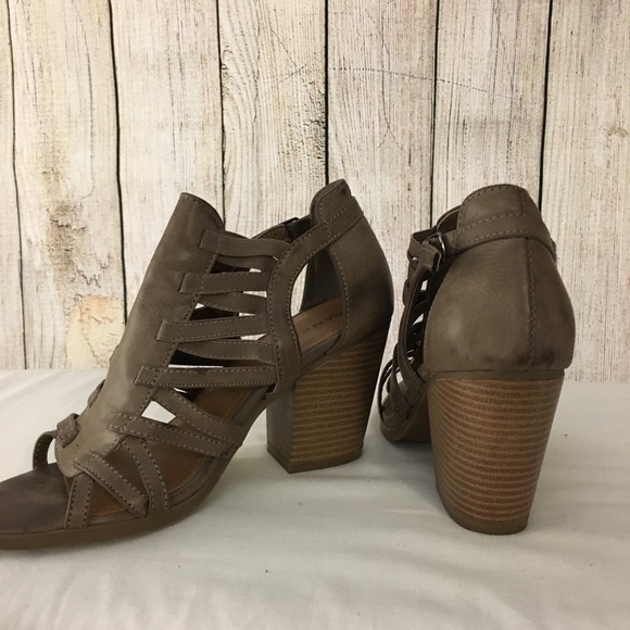 Brown Strappy Booties - Picture 4 of 6